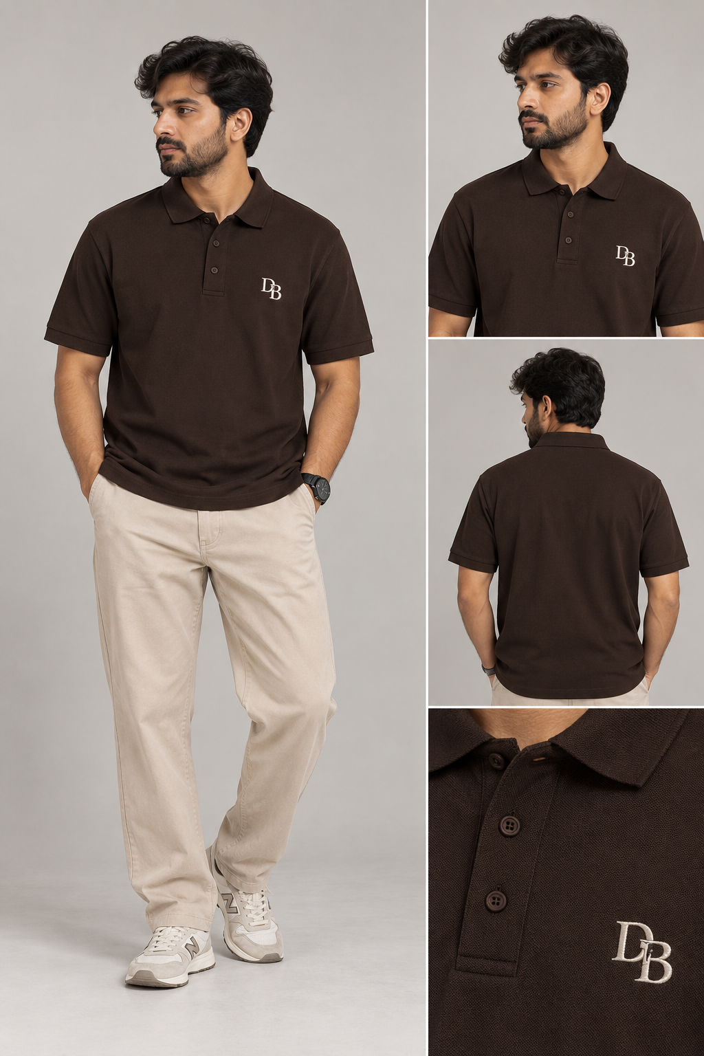 DB Classic Polo T-Shirt – Premium Men's Casual Polo