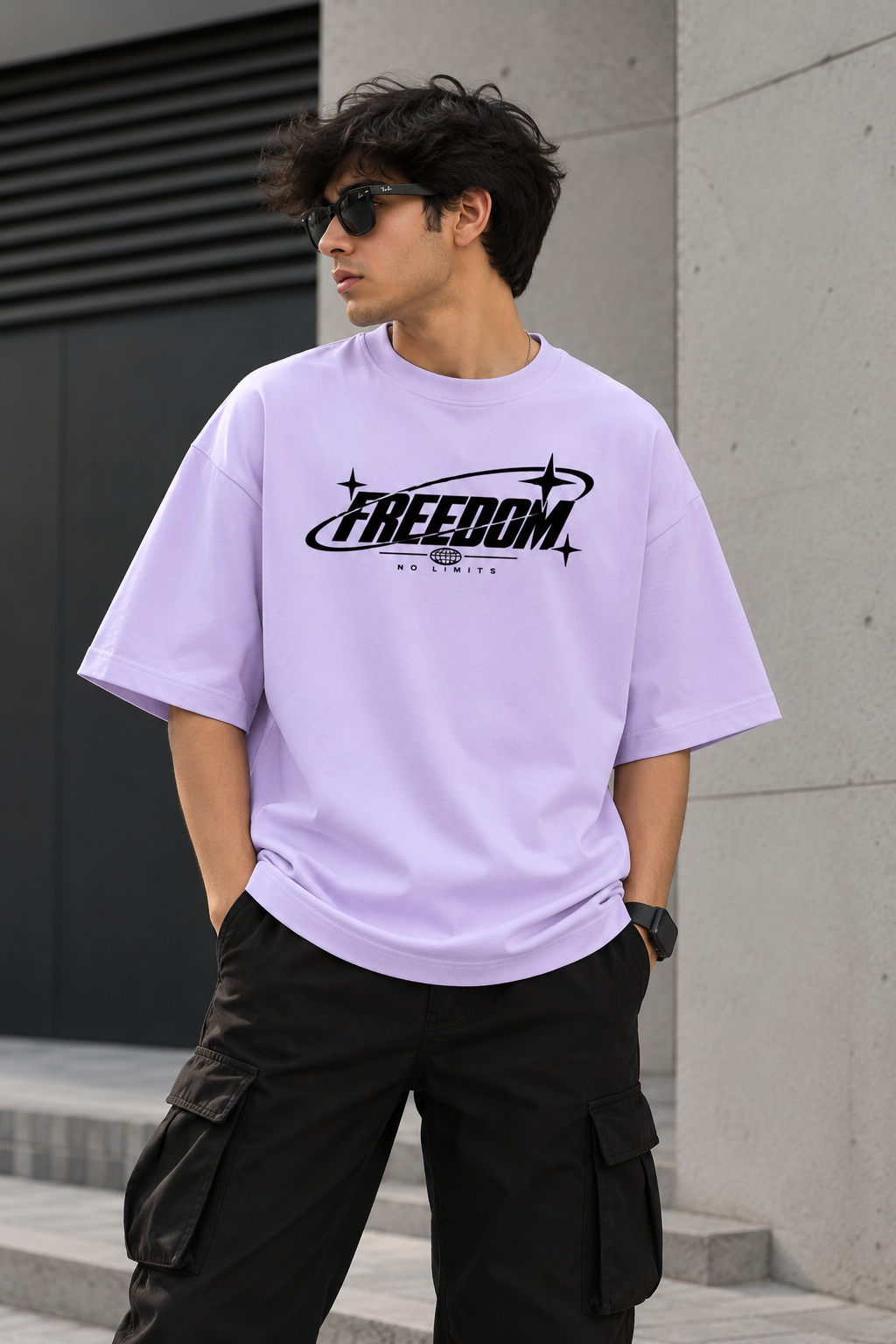Freedom Oversized Graphic T-Shirt