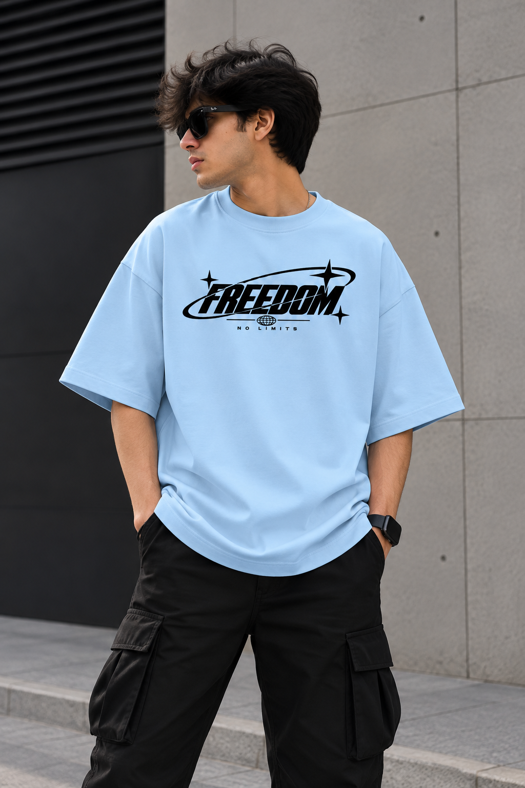 Freedom Oversized Graphic T-Shirt