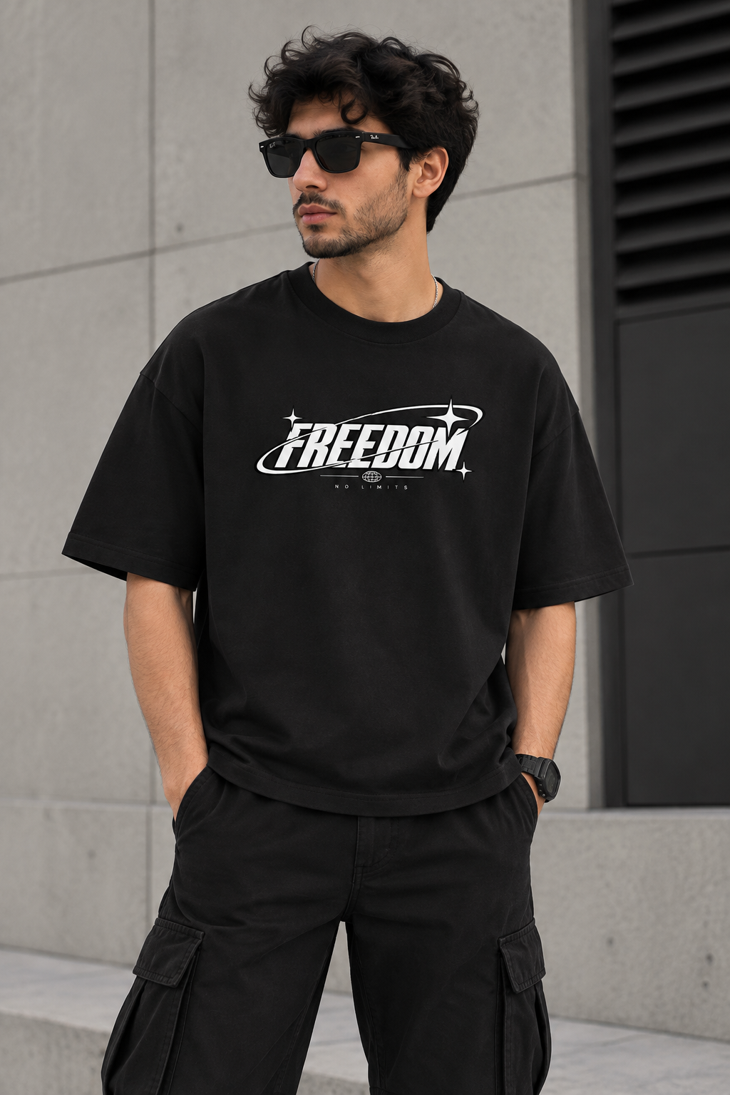 Freedom Oversized Graphic T-Shirt – Unisex Streetwear
