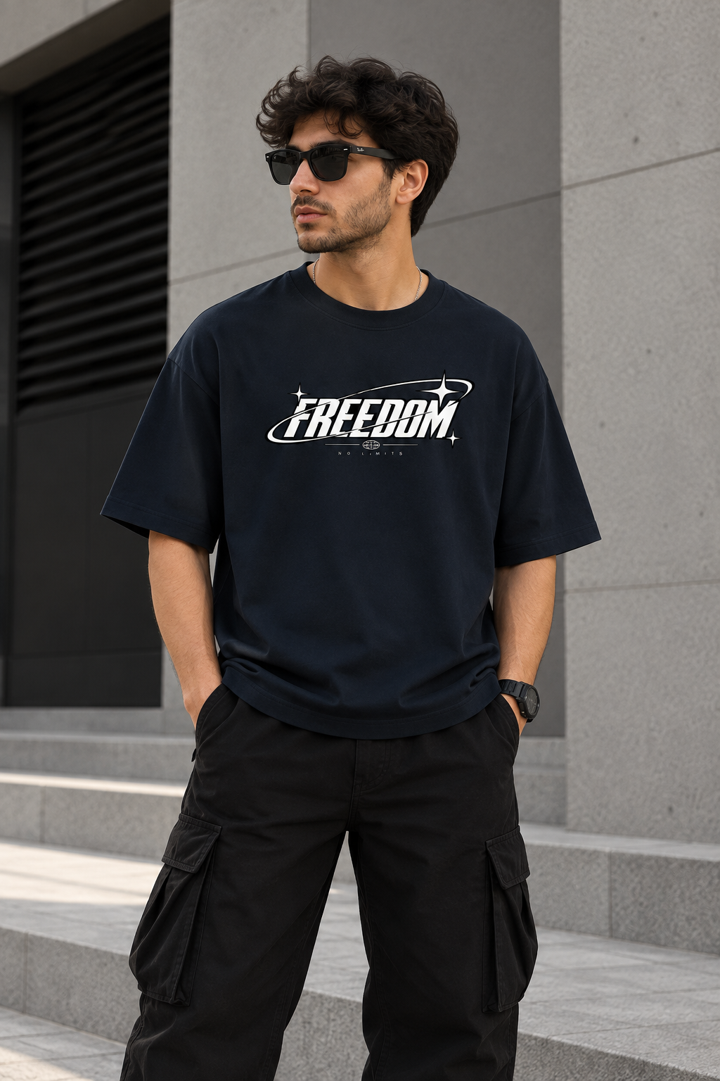 Freedom Oversized Graphic T-Shirt – Unisex Streetwear