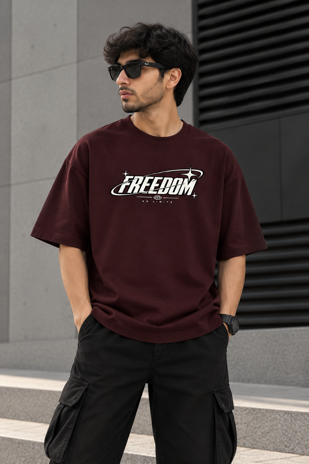 Freedom Oversized Graphic T-Shirt – Unisex Streetwear