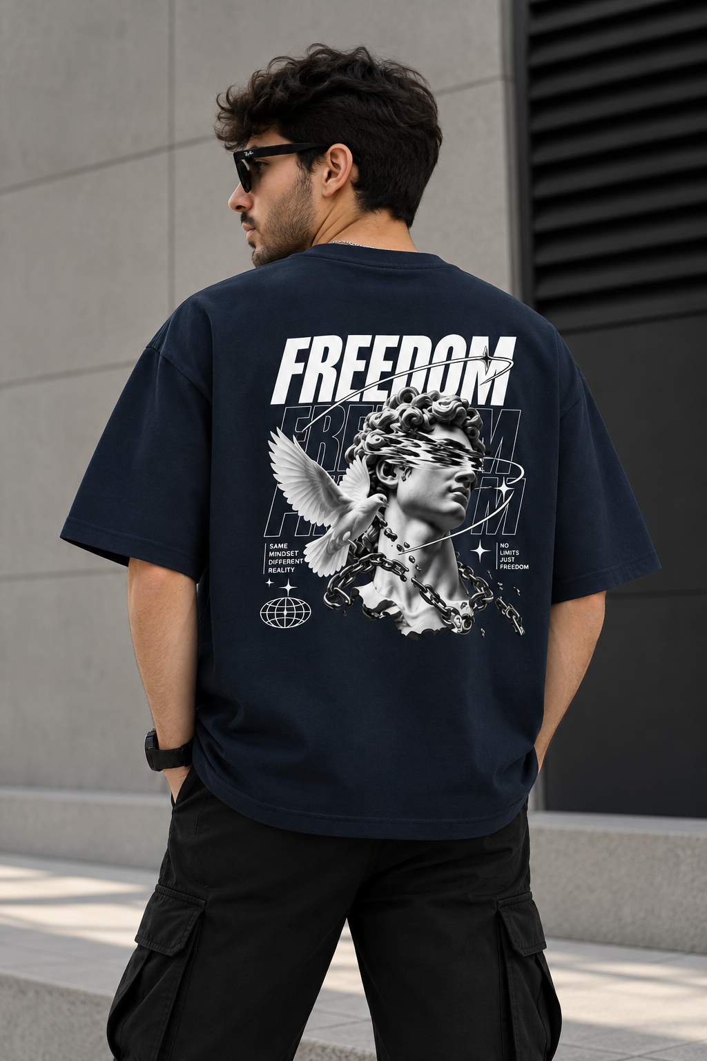 Freedom Oversized Graphic T-Shirt – Unisex Streetwear