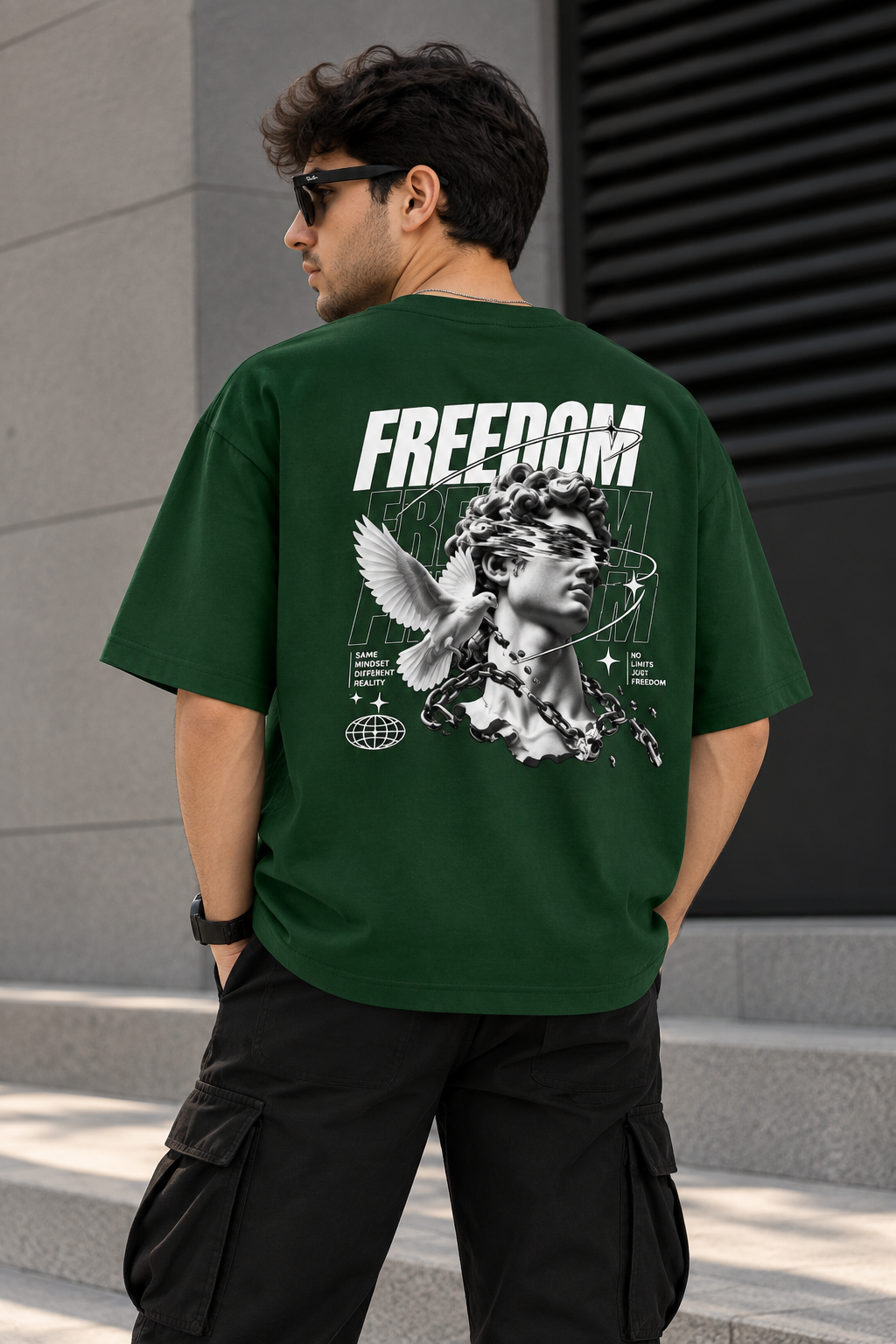 Freedom Oversized Graphic T-Shirt – Unisex Streetwear