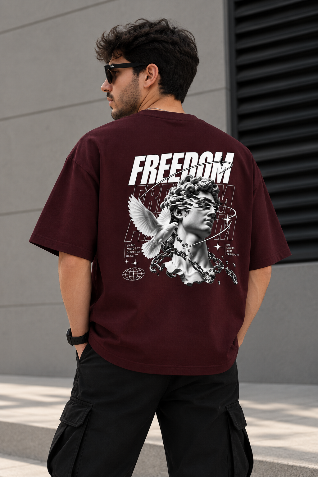 Freedom Oversized Graphic T-Shirt – Unisex Streetwear