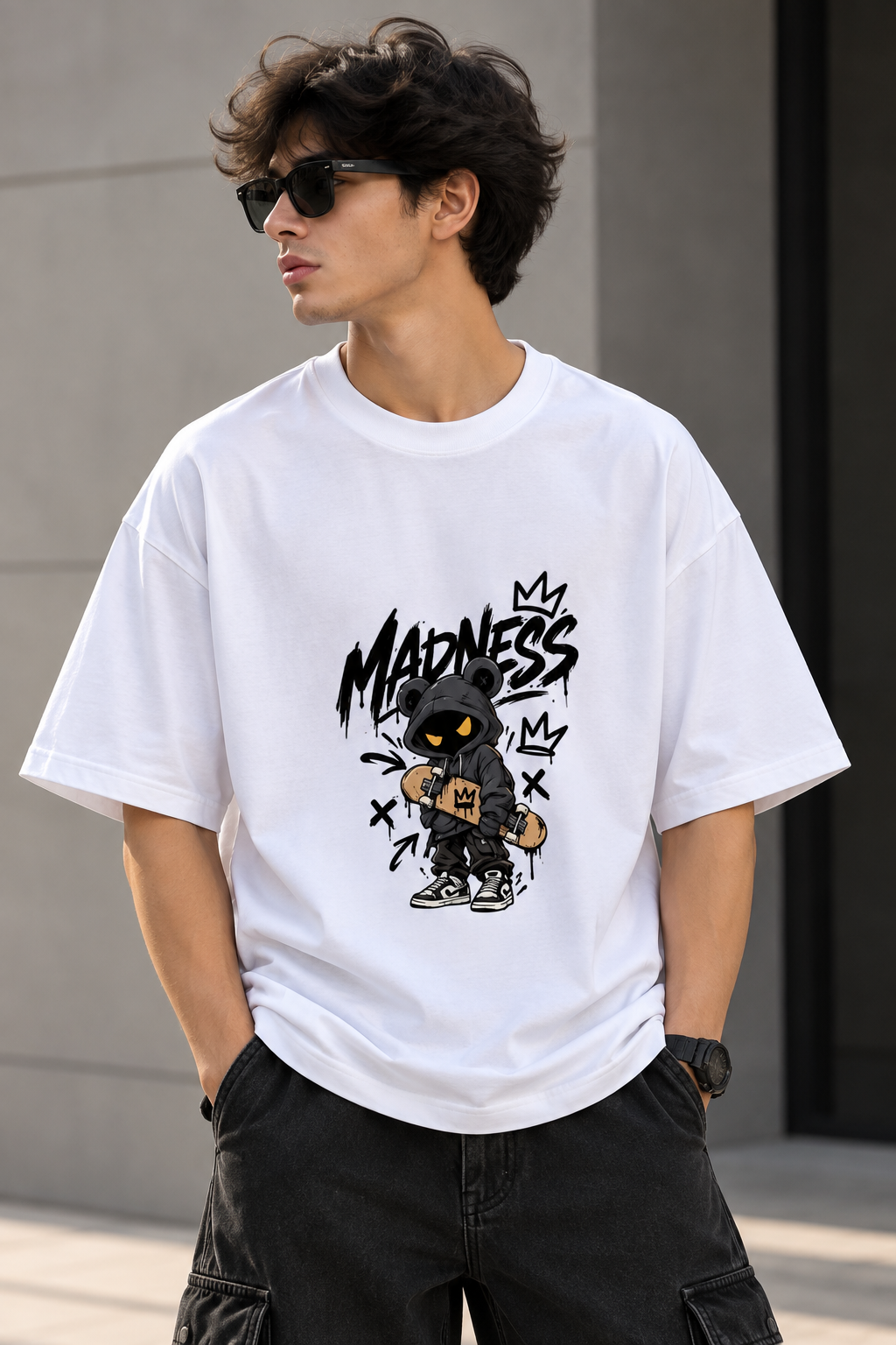 MADNESS Graphic Oversized T-Shirt – Unisex Streetwear
