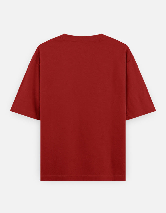 Red t-shirt on a white background
