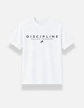 Darebite Discipline Builds Freedom white unisex T-shirt front view