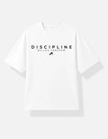 Darebite Discipline Builds Freedom white unisex T-shirt front view