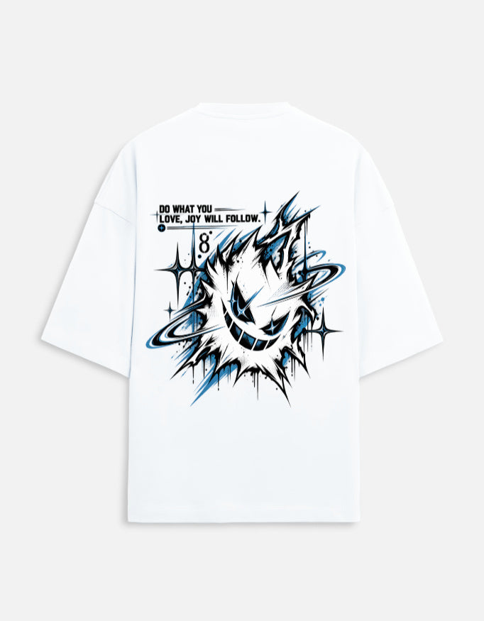 Joy Will Follow back print graphic streetwear tee