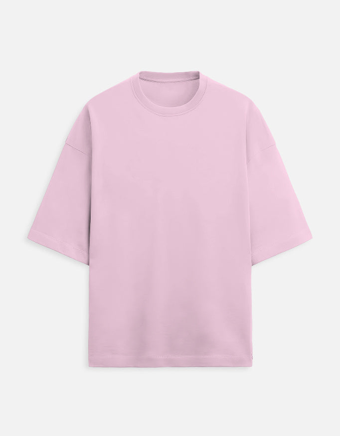 Pink t-shirt on a light gray background