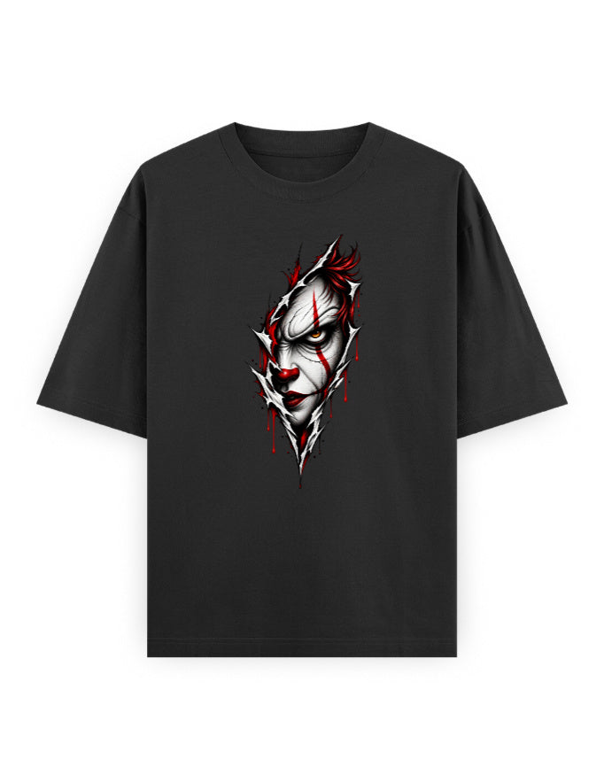 black joker oversized tshirt 