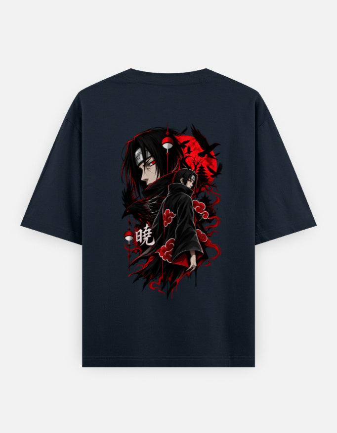 itachi anime tshirt darkblue