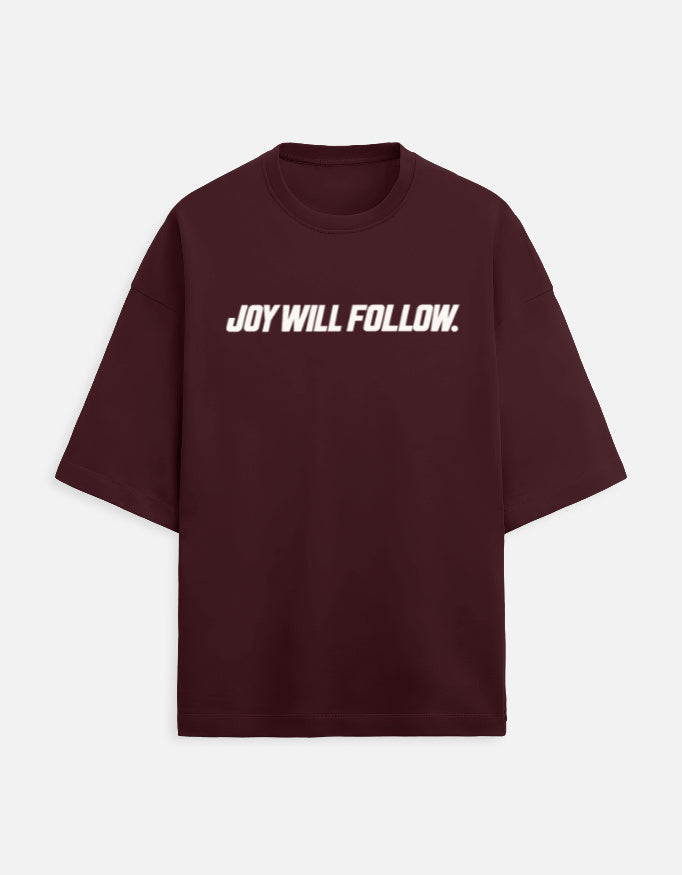 maroon t-shirt with white coffin graphic and text on a gray background